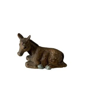 Vtg Owell China Nativity Figurine Donkey Ceramic‎ Sheep Replacement Religious